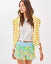 Lilly Pulitzer 3.5" Luxletic Bicci Running Short In Bluette Make Lemonade