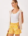 Lilly Pulitzer 4" Lilo Linen Short In Honeycomb Hideaway Honeycomb