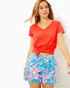 Lilly Pulitzer 5" Buttercup Mid Rise Short In Multi Bahamian Rhapsody