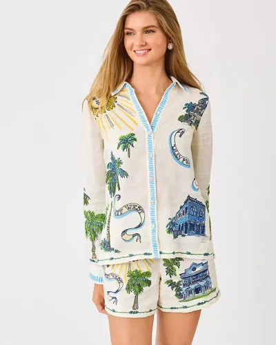 Lilly Pulitzer 5" Croix Linen Short In Multi