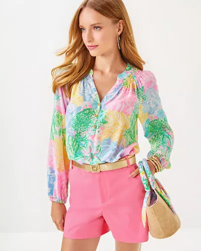 Lilly Pulitzer 5" Gretchen High Rise Short In Rousseau Pink