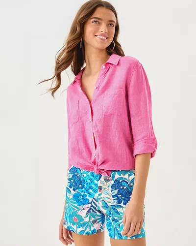 Lilly Pulitzer 5" Gretchen High Rise Stretch Short In Pink