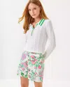 Lilly Pulitzer 7" Gretchen High Rise Short In Multi Oversized Orchids On The Avenue Allover