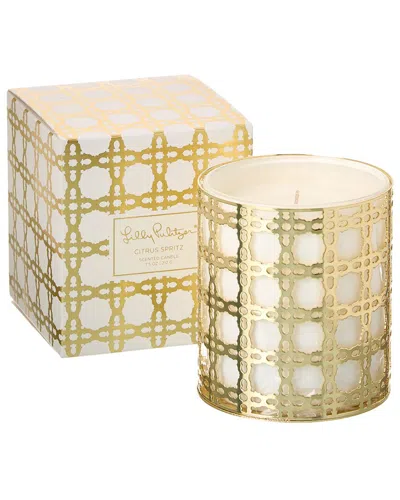 Lilly Pulitzer 7.5oz Citrus Spritz Candle In Burgundy