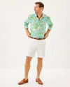 Lilly Pulitzer 8" Men's Stuff Volk Stretch Short In White