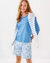 Lilly Pulitzer 9" Natia Knit Short In Resort White Tall Tales