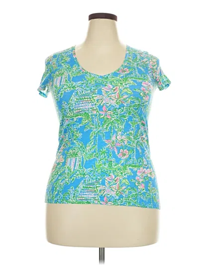 Pre-owned Lilly Pulitzer Active T-shirt In Blue