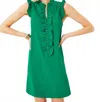 Lilly Pulitzer Adalee Shift Mini Dress In Fiddle Leaf Green In Green