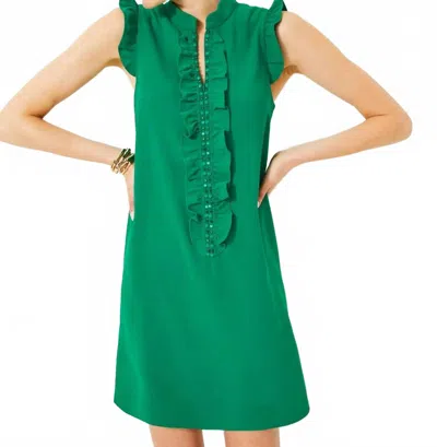 Lilly Pulitzer Adalee Shift Mini Dress In Fiddle Leaf Green