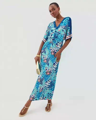 Lilly Pulitzer Adalyn V-neck Maxi Dress In Blue