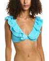 Lilly Pulitzer Aelin Bikini Top In Blue
