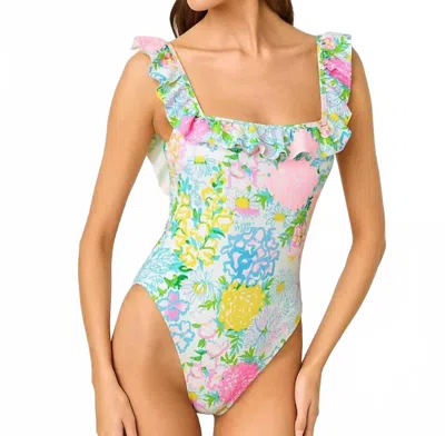 Lilly Pulitzer Aemma Ruffle One Piece Swimsuit In Multicolor
