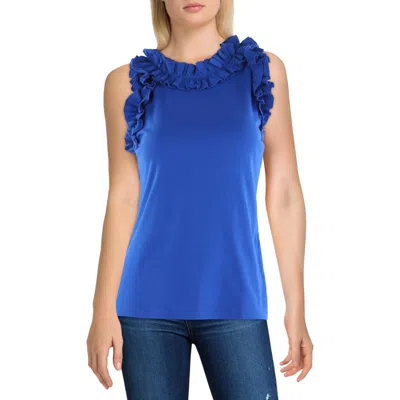 Lilly Pulitzer Agata Womens Ruffled Cotton Tank Top