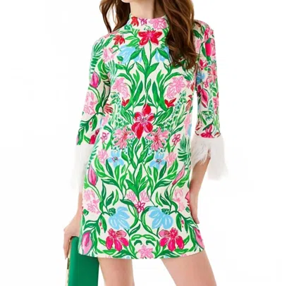 Lilly Pulitzer Agnes Skirted Romper In Green Multi