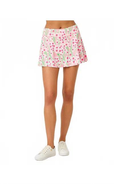 Lilly Pulitzer Justine Half Zip Pullover Sweatshirt In Conch Shell Pink Lil Sunny Daisies
