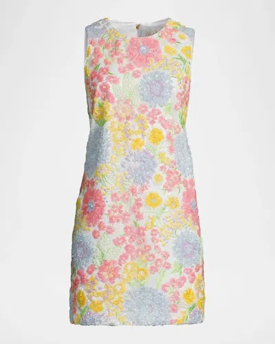 Lilly Pulitzer Airbella Floral Sequined Shift Dress In Multi View