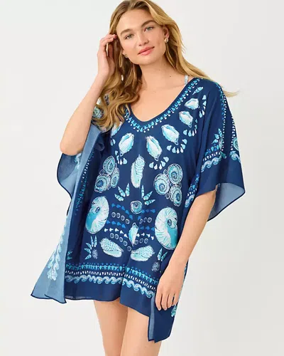 Lilly Pulitzer Airsy Caftan Cover-up In Blue