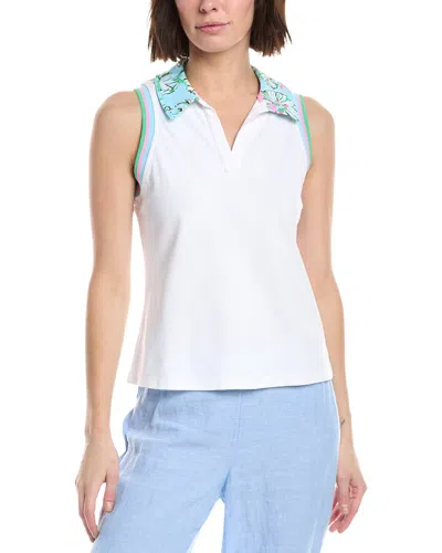 Lilly Pulitzer Alister Polo Shirt In White