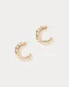 Lilly Pulitzer All Dahled Up Hoop Earrings In Gold