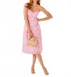 Lilly Pulitzer Allarie Midi Dress In Rousseau Pink Tulip To Tango In Pink
