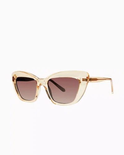 Lilly Pulitzer Aloha Rock Sunglasses In Crystal Gold