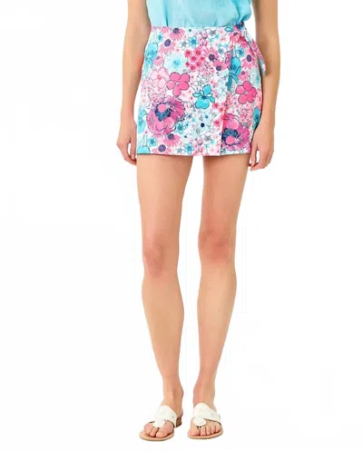Lilly Pulitzer Alysia Skort In Starlight Navy In All Her Glory In Multi