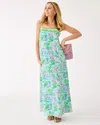 Lilly Pulitzer Amalfi Silk Maxi Slip Dress In Green