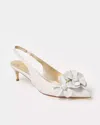 Lilly Pulitzer Amalia Kitten Heel In Resort White