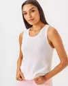 Lilly Pulitzer Amalia Sweater Tank In Resort White