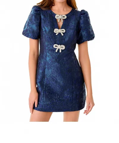 Lilly Pulitzer Amelie Shift Romper Mini Dress In Low Tide Navy Nightshade Brocade In Multi