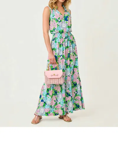 Lilly Pulitzer Amiria Maxi Dress In Lydia The Lion In Blue