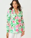 Lilly Pulitzer Amryn Floral Blazer In Multi In Green
