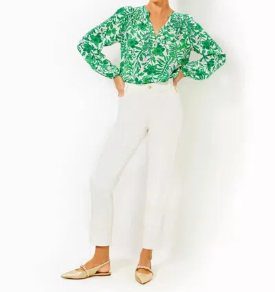 Lilly Pulitzer Ana High Rise Pant In Coconut