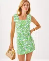 Lilly Pulitzer Anders Skirted Romper In Resort White Daffodil Hill