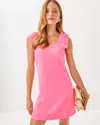 Lilly Pulitzer Anders Skirted Romper In Rousseau Pink