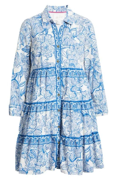 Lilly Pulitzer Angie Shirtdress In Blue