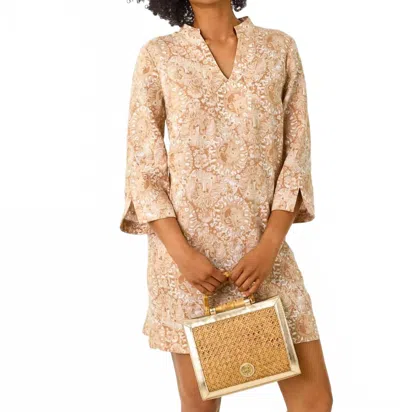 Lilly Pulitzer Annadetta Linen Tunic Dress In Iced Latte In Multi