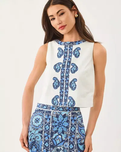 Lilly Pulitzer Annaleese Sleeveless Top In Blue