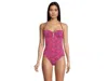 Lilly Pulitzer Anneli One-piece Swimsuits Womens Pink Starfish Cutout Buu396 In Pink