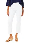 Lilly Pulitzer Annet High Rise Crop Flare Jean In Resort White In Multi