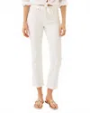 Lilly Pulitzer Annet High Rise Crop Flare Jeans In Resort White In White