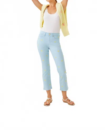 Lilly Pulitzer Annet High Rise Crop Flare Pants In Bluette