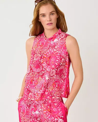 Lilly Pulitzer Anya Top In Pink