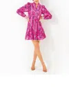 Lilly Pulitzer Arletta Dress In Passion Fruit Pink Giraffic Park