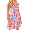 Lilly Pulitzer Arley Mini Dress In Resort White Sun Sea Sand In Multi