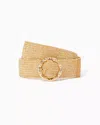 Lilly Pulitzer Arta Belt In Gold Metallic