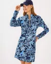 Lilly Pulitzer Ashlee Dress In Low Tide Navy Tall Tales