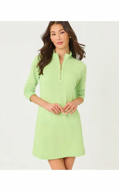 Lilly Pulitzer Ashlee Half Zip Dress In Pistachio Macaron In Green