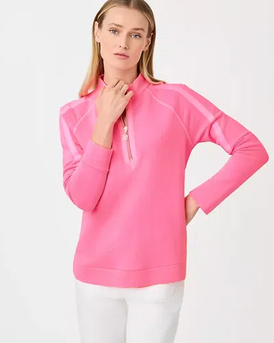 Lilly Pulitzer Ashlee Half-zip Pullover In Pink
