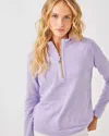 Lilly Pulitzer Ashlee Half-zip Pullover In Water Hyacinth